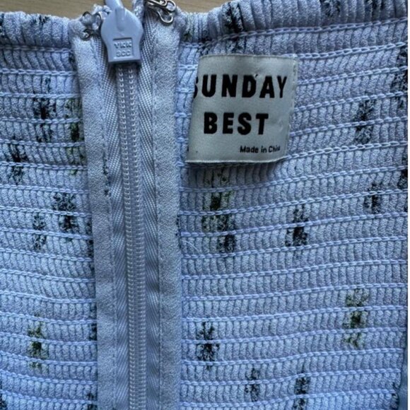 Soft powder blue sundress by Aritzia’s Sunday Best - Picture 7 of 8